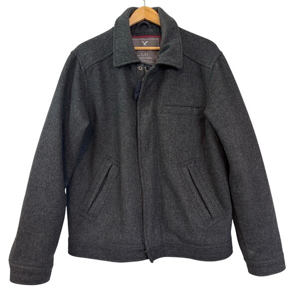 American Eagle Outfitters Other - American Eagle Charcoal Gray Wool Jacket Men’s L